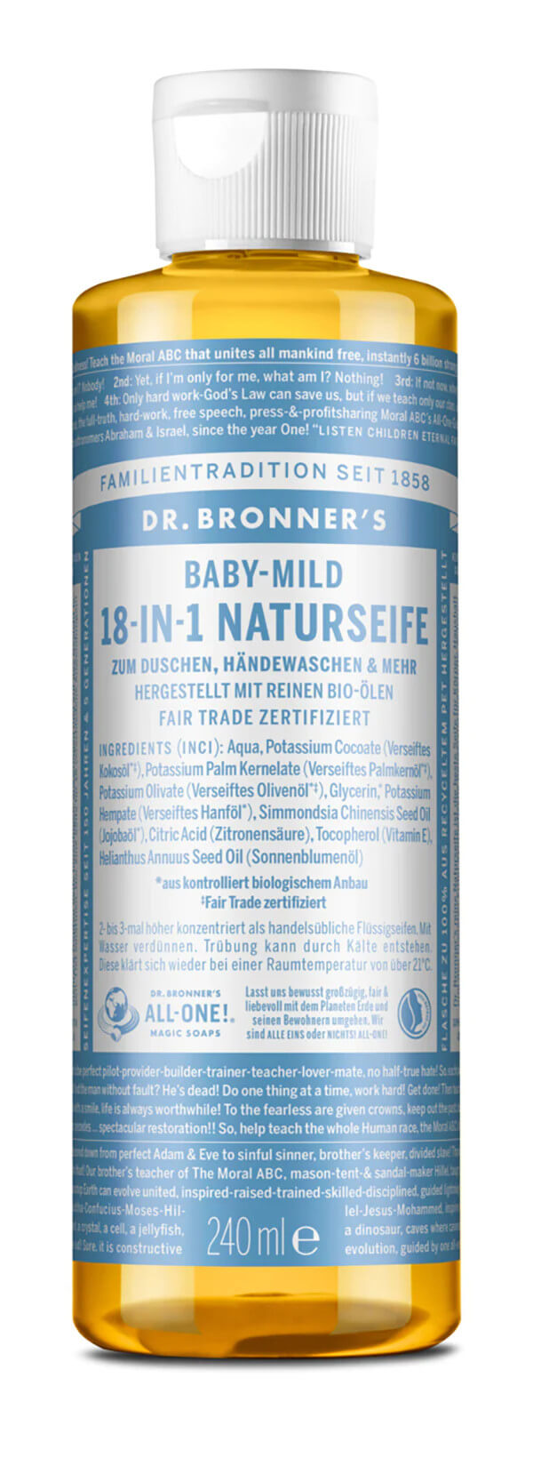 Dr. Bronner´s 18-IN-1 Naturseife 240 ml Baby-Mild