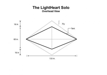 LightHeart Gear Solo Awning Ultraleicht Zelt