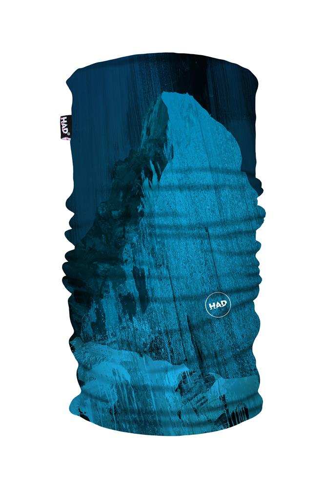H.A.D. Original Printed Fleece Matterhorn Blau Multifunktionstuch