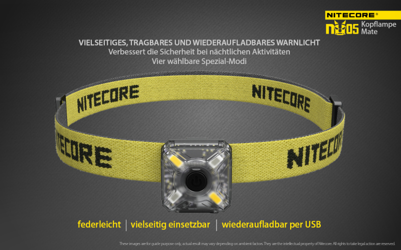 Nitecore NU05 V2 KIT - USB-C, 40 Lumen