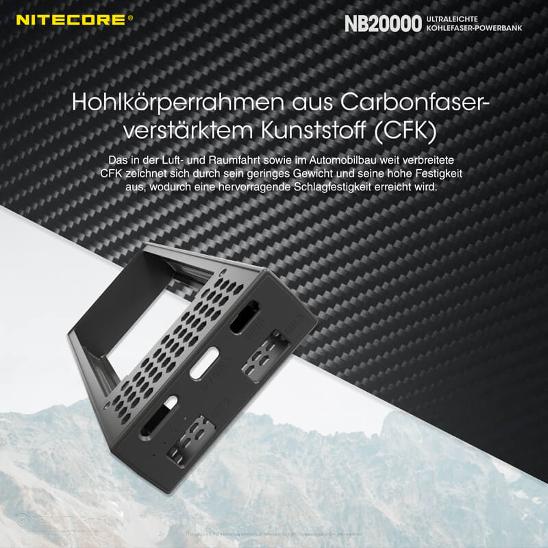 Nitecore Powerbank NB20000 - 20000mAh
