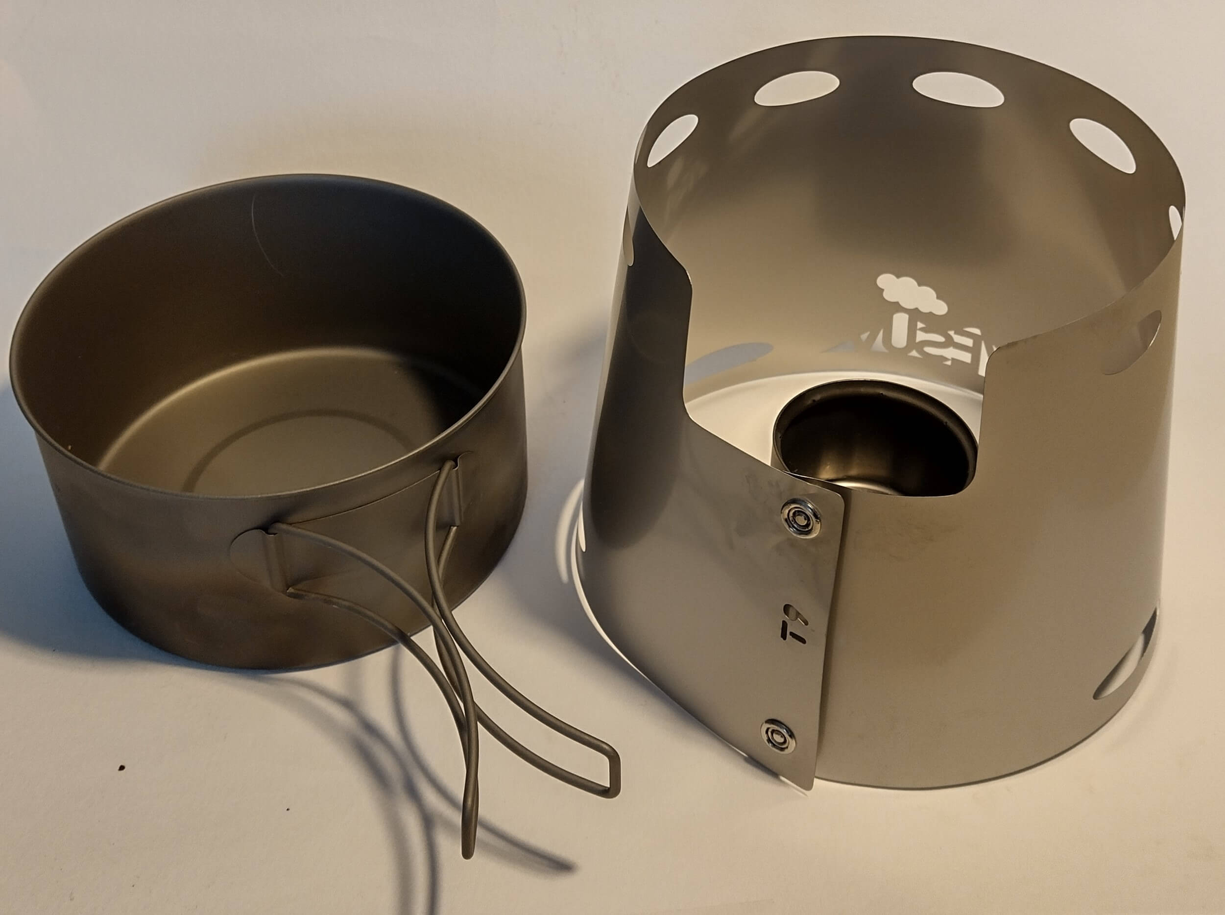Vesuv Titan Windschutz für Toaks Töpfe für Toaks 900 ml