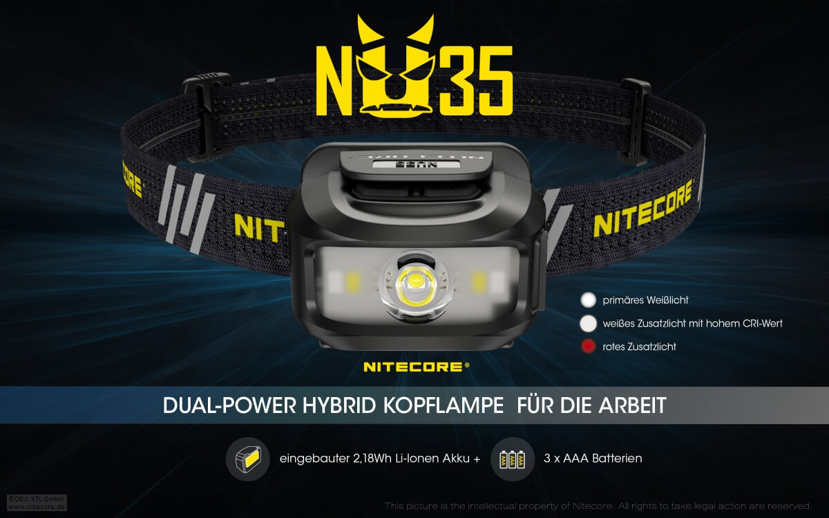 Nitecore NU35 Dual Power