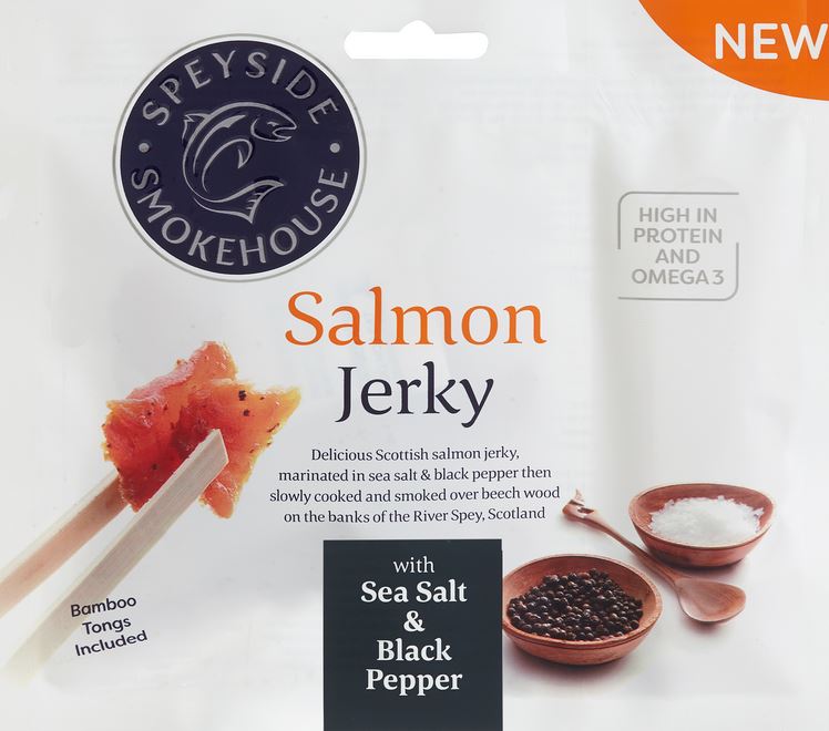 Speyside Salmon Jerky Sea Salt & Black Pepper 30 g
