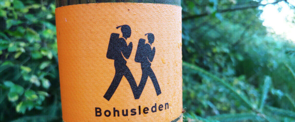 Kennzeichnung des Bohusleden, Schweden